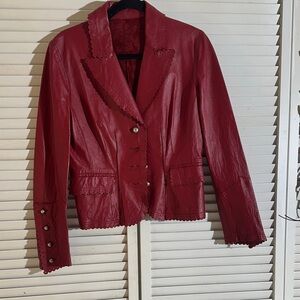 Elegant Red Women's Jacket